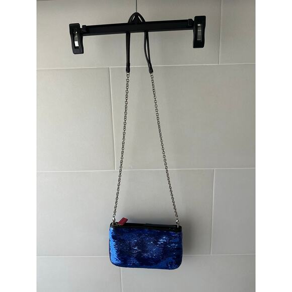 Coach blue crossbody sequin poppy purse - Picture 7 of 10